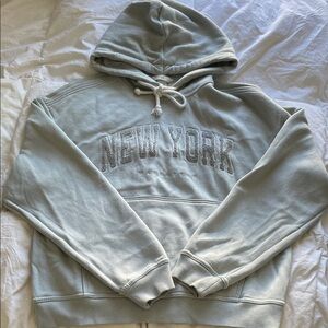 H&M New York Graphic Hoodie - Light Green